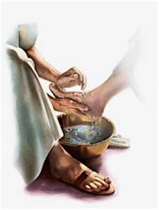 Washing the disciples feet