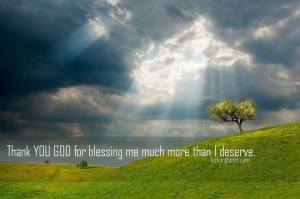 God's blessing