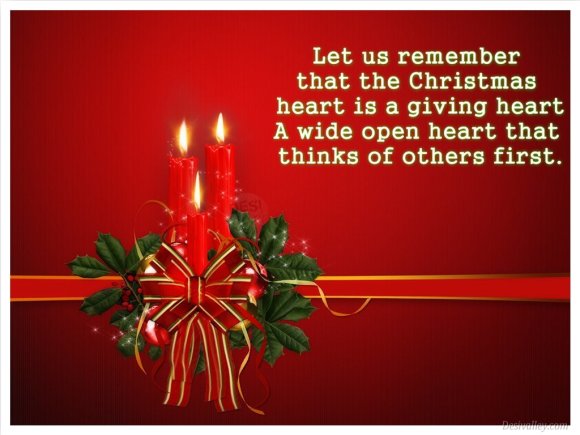 Christmas is for giving