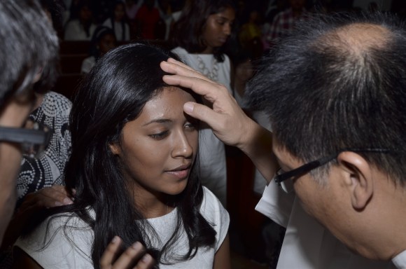 Laying on of hands 1