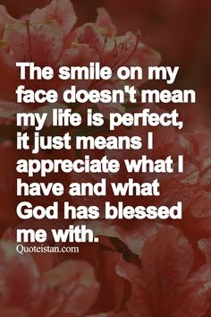 Smile of appreciation