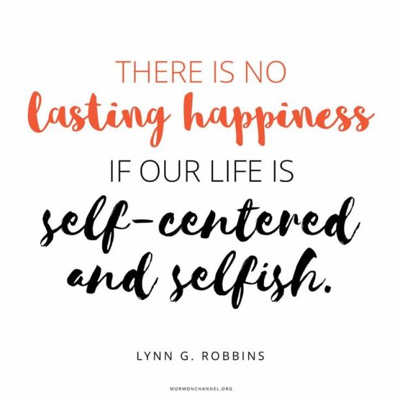 Self-centered and selfish