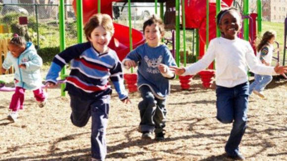 kids on the playground