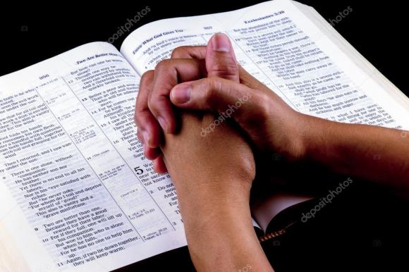 Prayer - open Bible