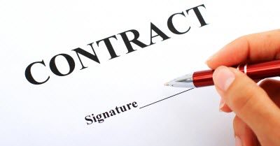 Signed contract