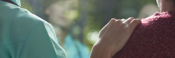 A hand on the shoulder